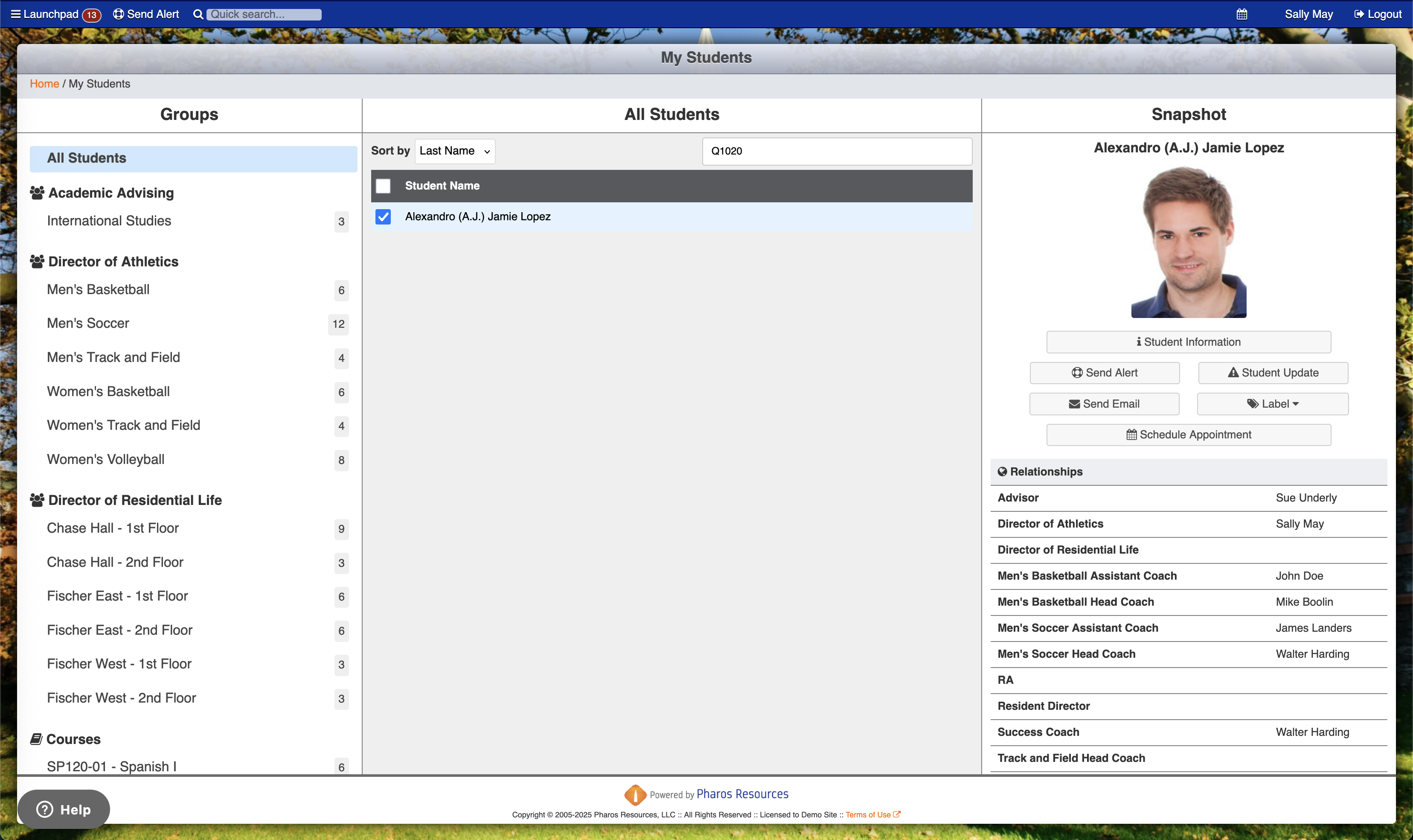 launchpad_quicksearch_clickthoughtoMyStudents.png